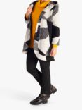 chesca Patchwork Wool Mix Hooded Coat