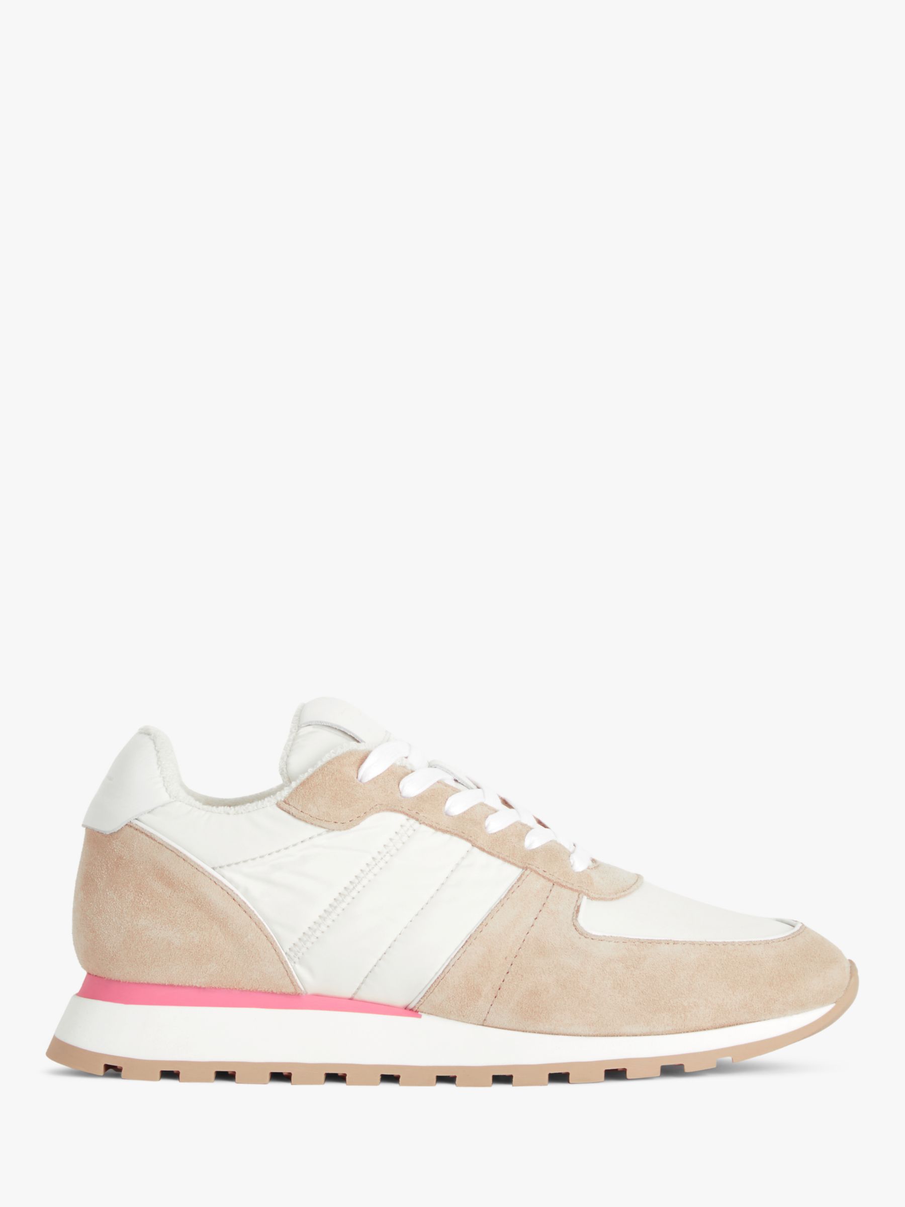 Kin Episode Suede Minimal Runner Trainers, White/Multi