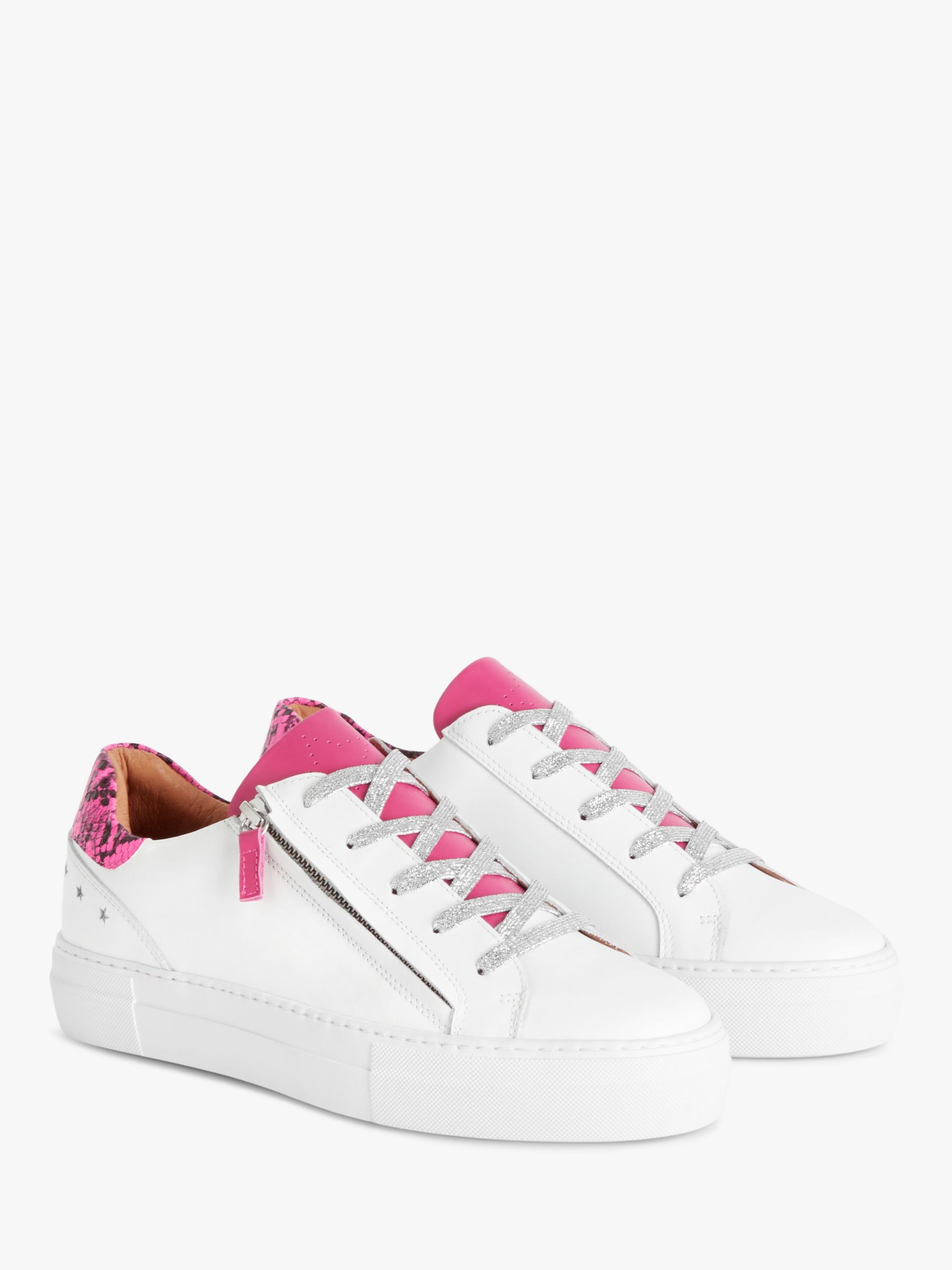 AND/OR Edun Leather Zip Cupsole Trainers
