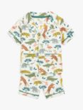 John Lewis Baby Fun Animal Shirt & Shorts Pyjama Set, Multi