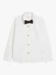 Newbie Kids' Organic Cotton Dress Shirt & Bow Tie, Snow White