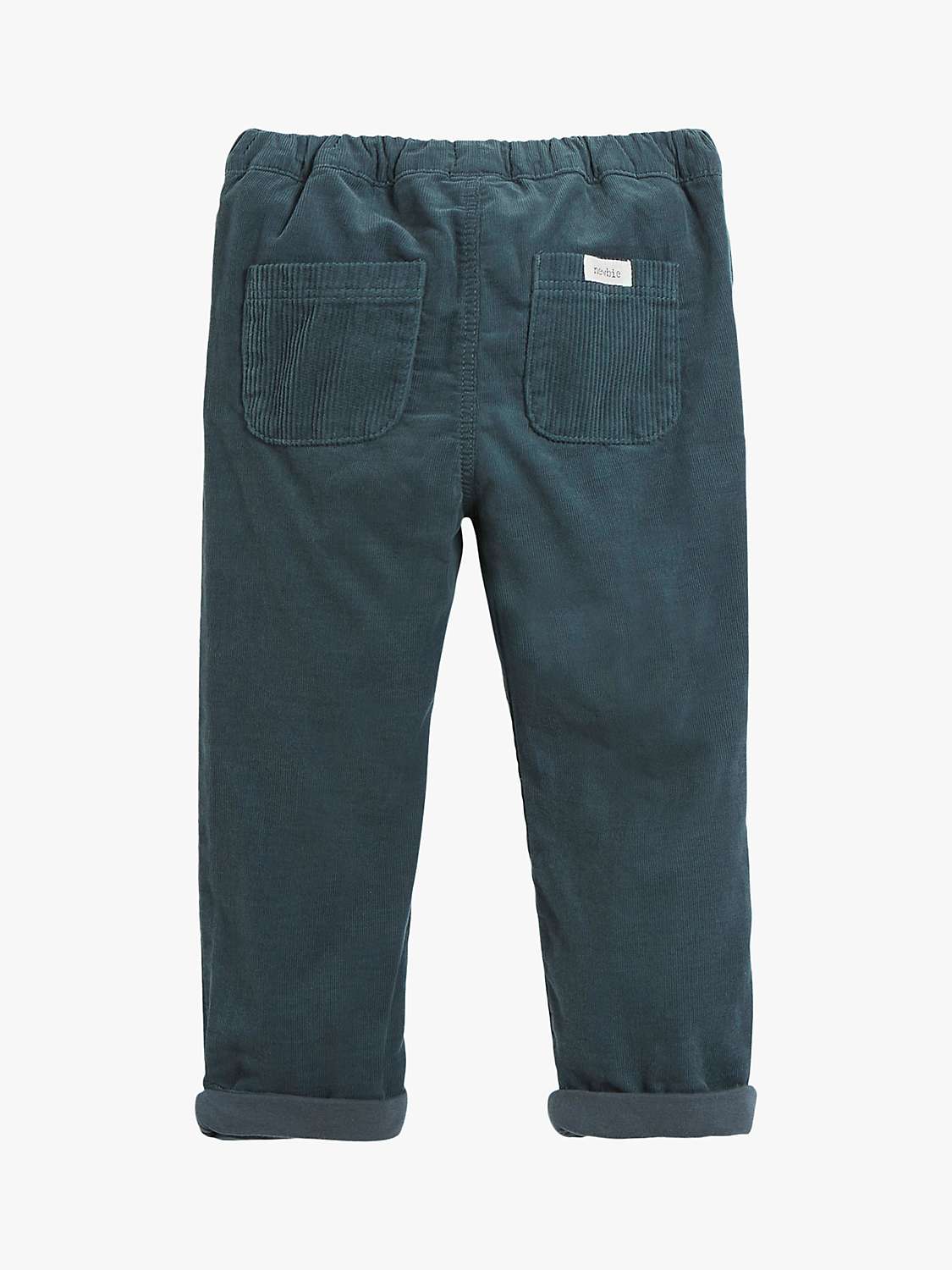 Buy Newbie Kids' Plain Corduroy Trousers, Dark Slate Online at johnlewis.com