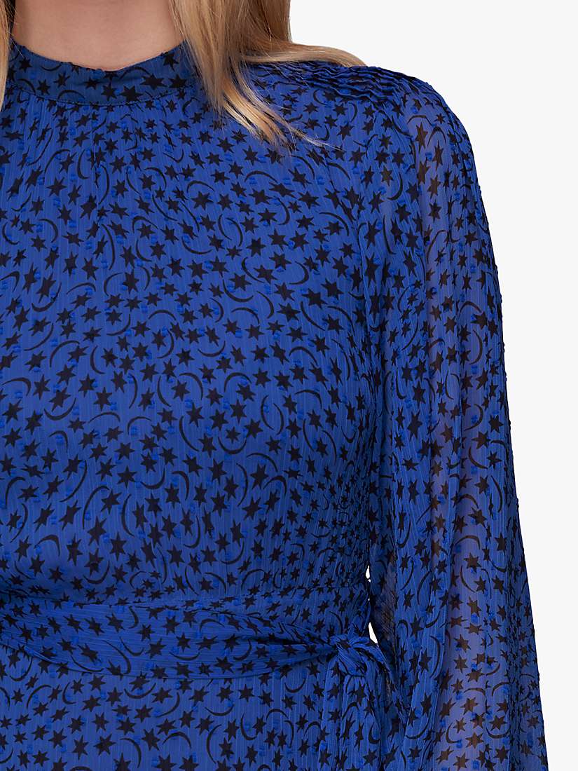 Buy Whistles Warped Star Mini Dress, Blue Online at johnlewis.com