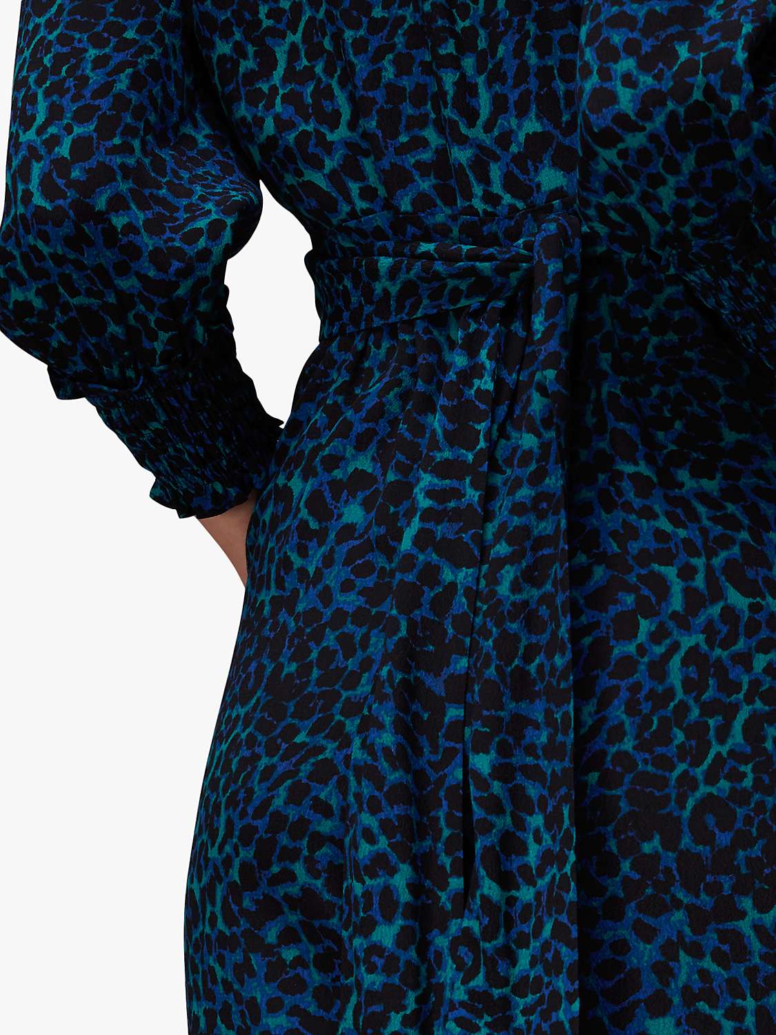 Buy Whistles Forest Leopard Print Jumpsuit, Teal/Multi Online at johnlewis.com