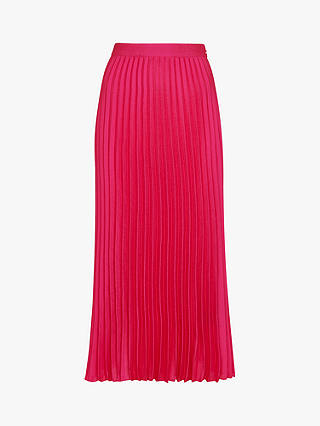 Whistles Katie Pleated Skirt, Pink