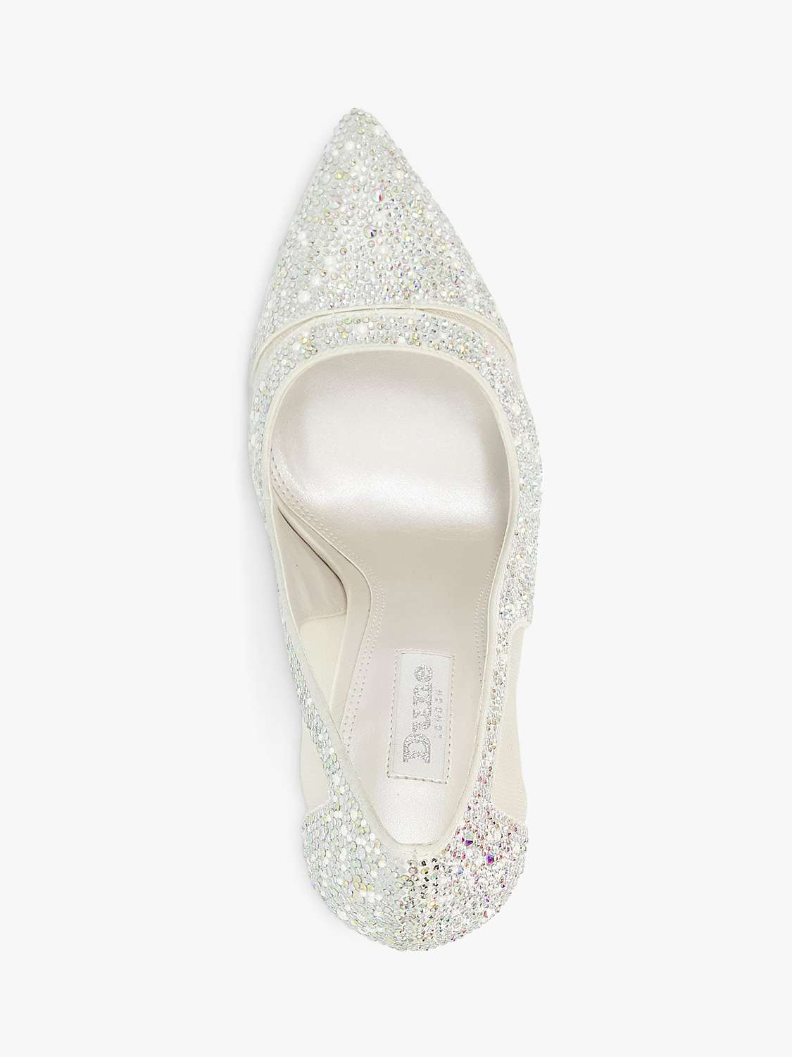 Buy Dune Bridal Collection Bellvue Embellished High Heel Court Shoes, Ivory Online at johnlewis.com