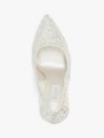 Dune Bridal Collection Bellvue Embellished High Heel Court Shoes, Ivory