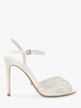 Dune Bridal Collection Masque Embellished High Heel Sandals, Ivory, Ivory-synthetic