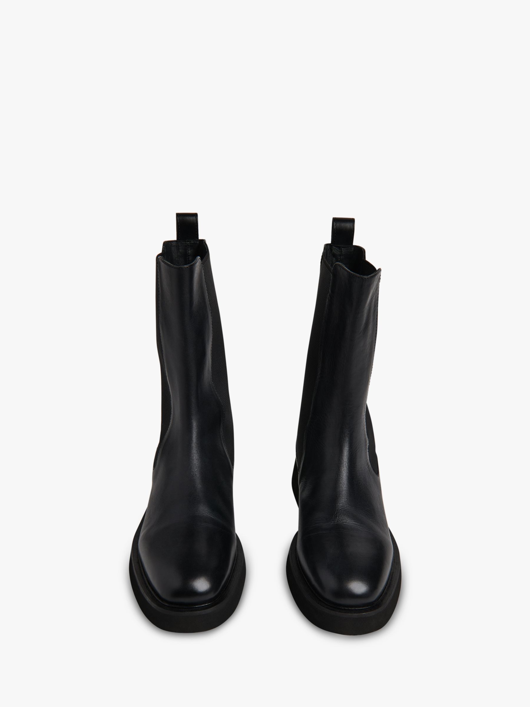 Whistles Newbury Leather Chelsea Boots, Black at John Lewis & Partners