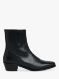 Whistles Kara Leather Ankle Boots, Black