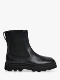 Whistles Kenton Square Toe Leather Boots, Black