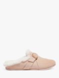 FitFlop Chrissie Shearling Lined Suede Slippers, Beige