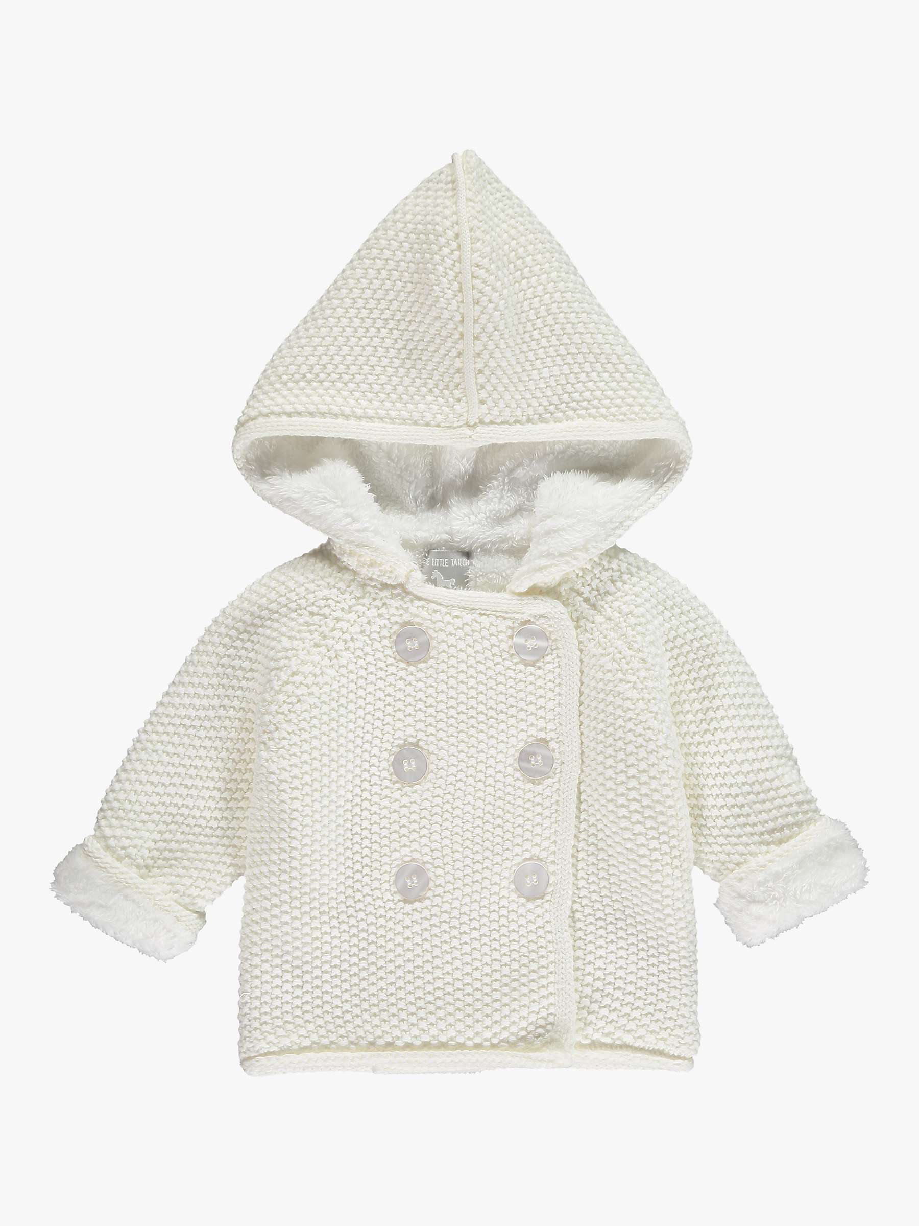 Buy The Little Tailor Baby Plush Lined Knitted Pram Jacket Online at johnlewis.com