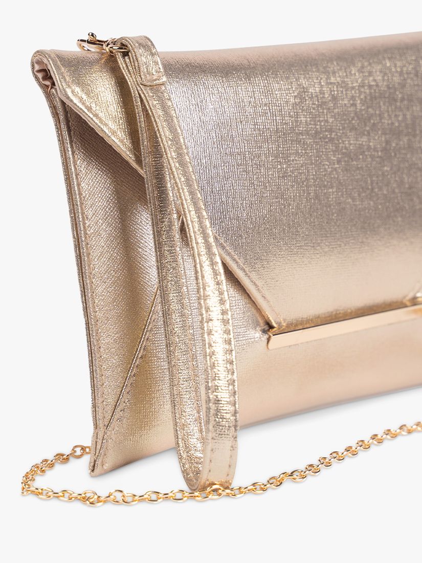Buy Paradox London Drina Envelope Metallic Clutch Bag Online at johnlewis.com