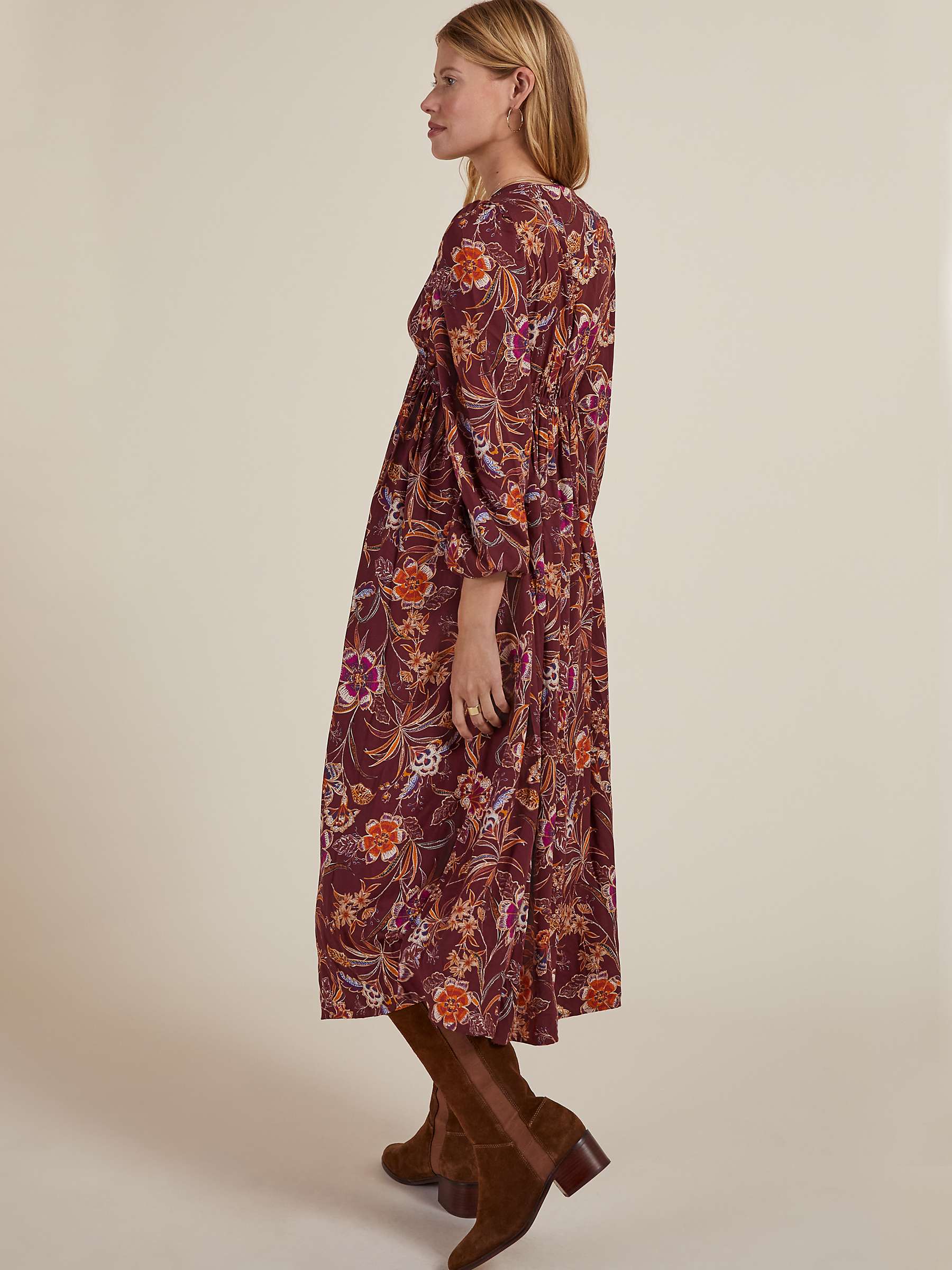 Buy Baukjen Gwyneth Dress, Garnet Woodland Online at johnlewis.com