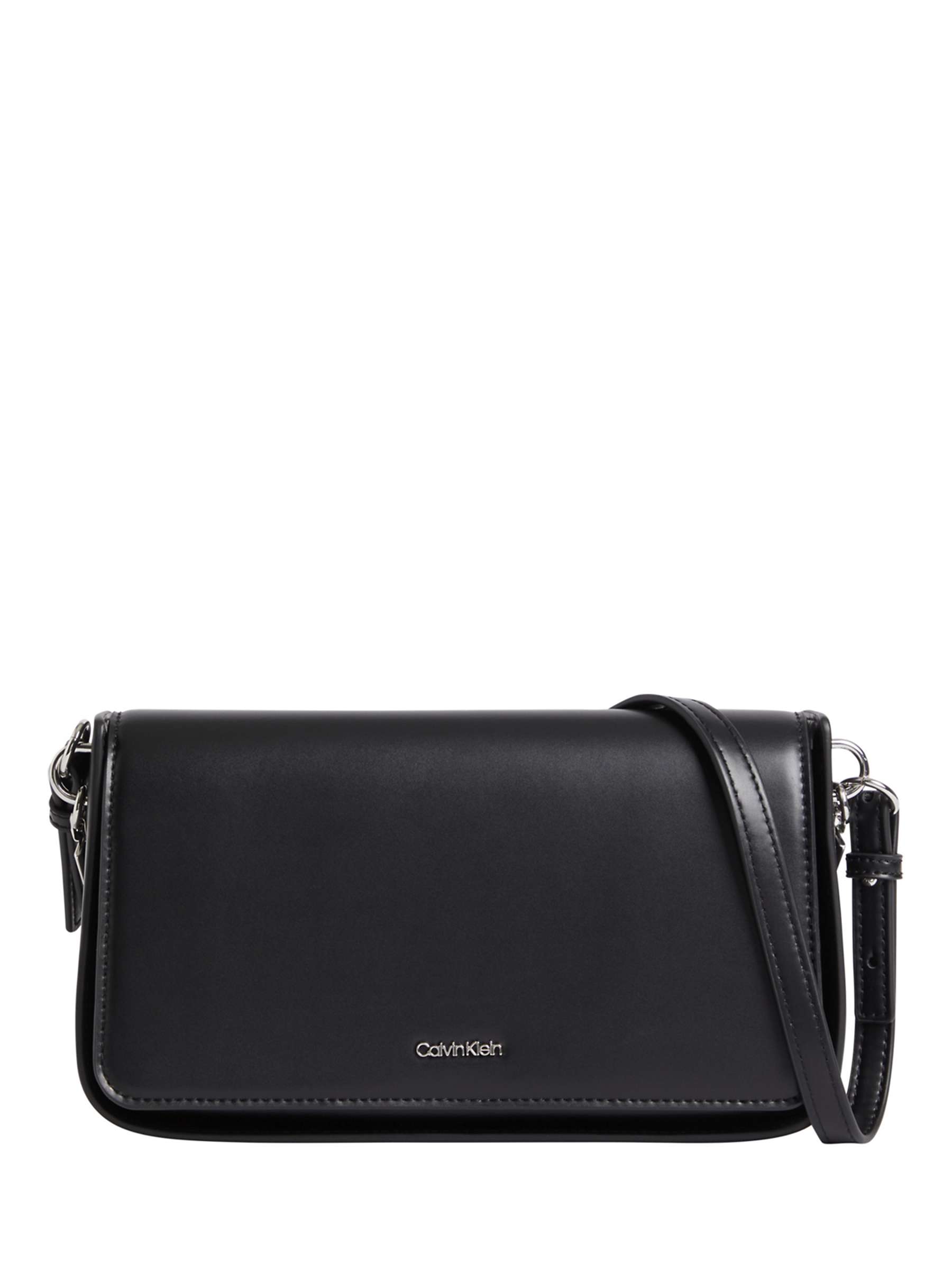Buy Calvin Klein Archival Chain Strap Shoulder Bag, Black Online at johnlewis.com