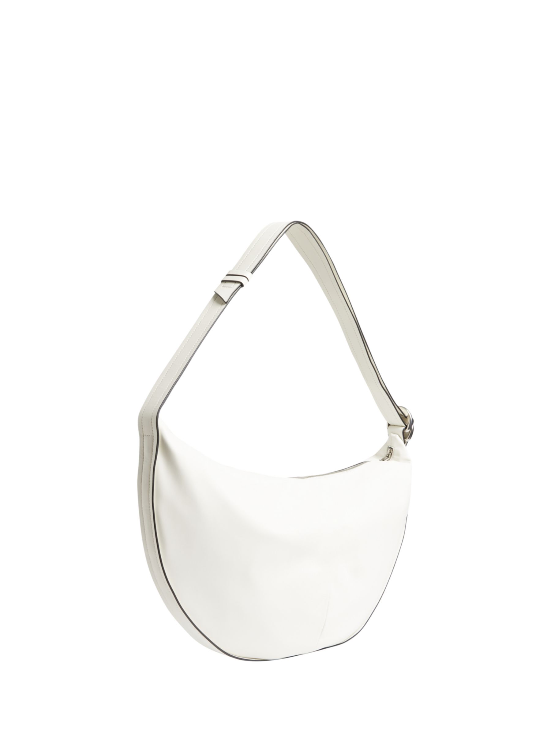 Calvin Klein Large Crescent Bag, Ivory