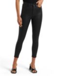 Forever New Bella Coated Cropped High Rise Skinny Jeans, Black