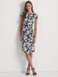 Lauren Ralph Lauren Mayati Floral Print Dress, Navy/White