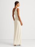 Lauren Ralph Lauren Belina Asymmetric Column Dress, Mascarpone Cream, Mascarpone Cream