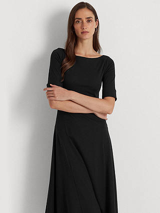 Lauren Ralph Lauren Munzie Fit & Flare Dress, Black