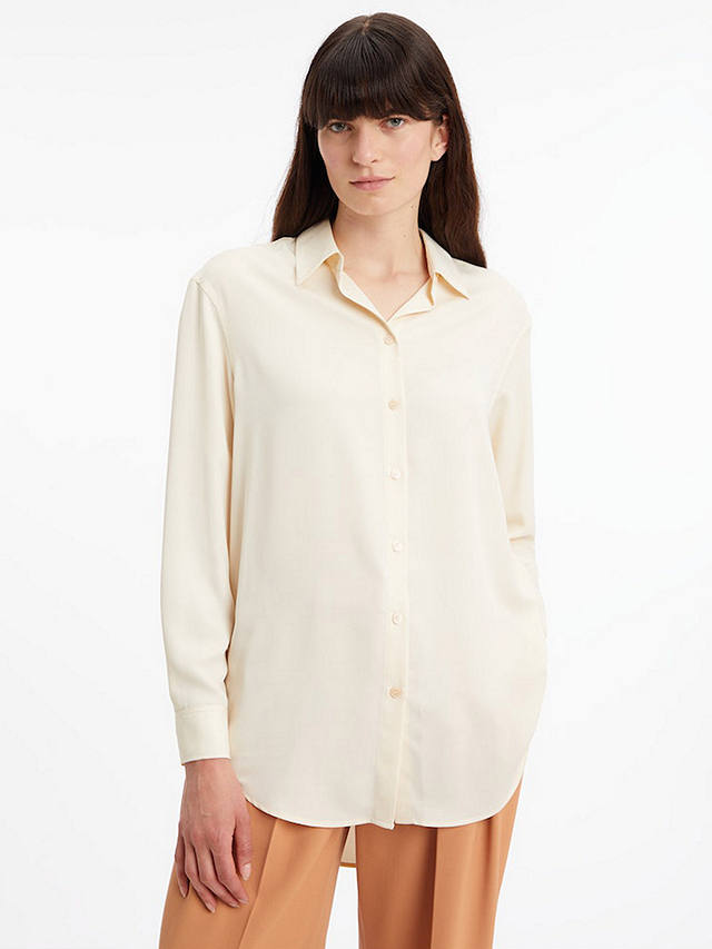 Calvin Klein Recycled Relaxed Shirt, Seedpearl