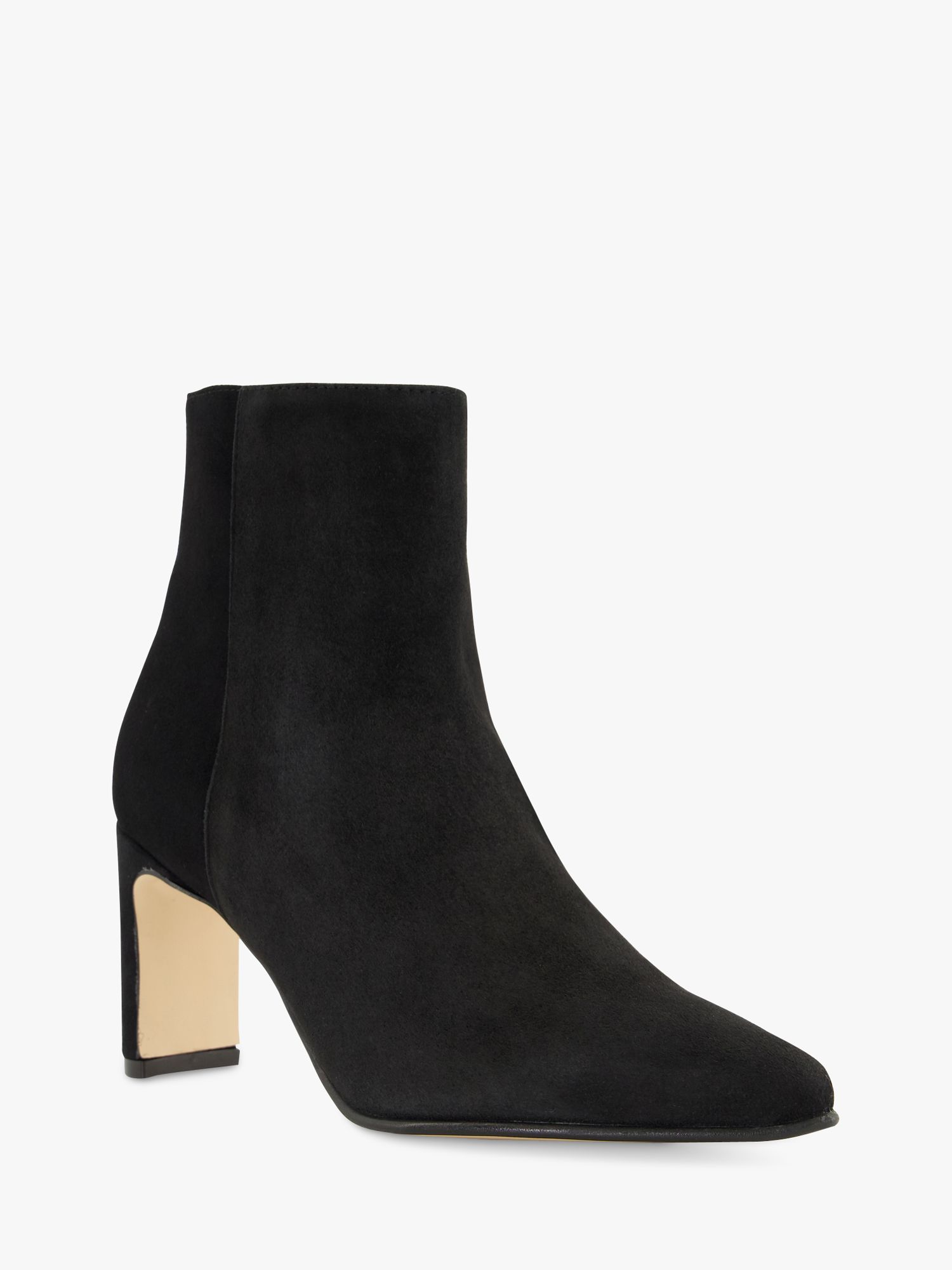 Dune Otta Suede Heel Pointed Ankle Boots