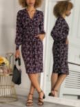 Jolie Moi Danielle Long Sleeve Dress, Floral Multi