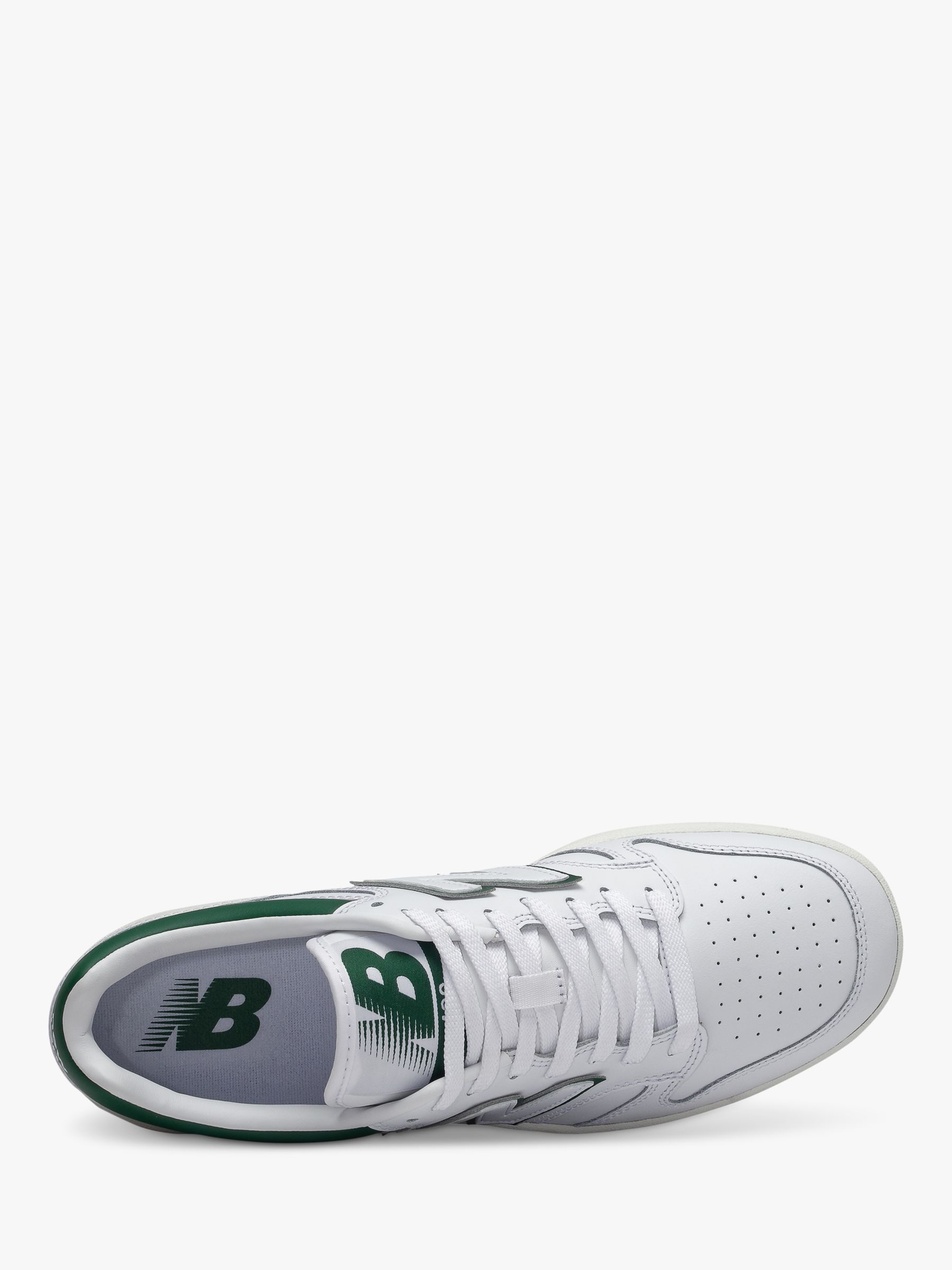 New Balance 480 Lace Up Trainers, White/Green, 10