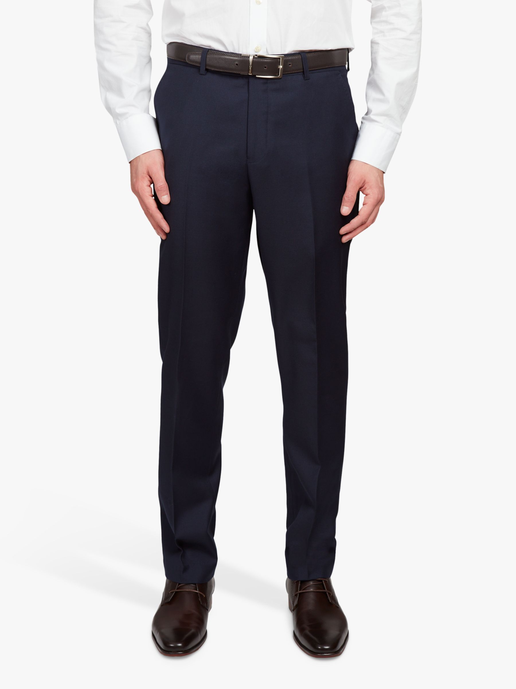 Simon Carter Grant Wool Tailored Fit Suit Trousers, Navy