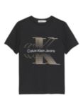 Calvin Klein Kids' Cotton Mono Logo T-Shirt, Black