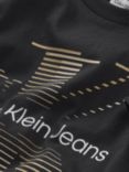 Calvin Klein Kids' Cotton Mono Logo T-Shirt, Black