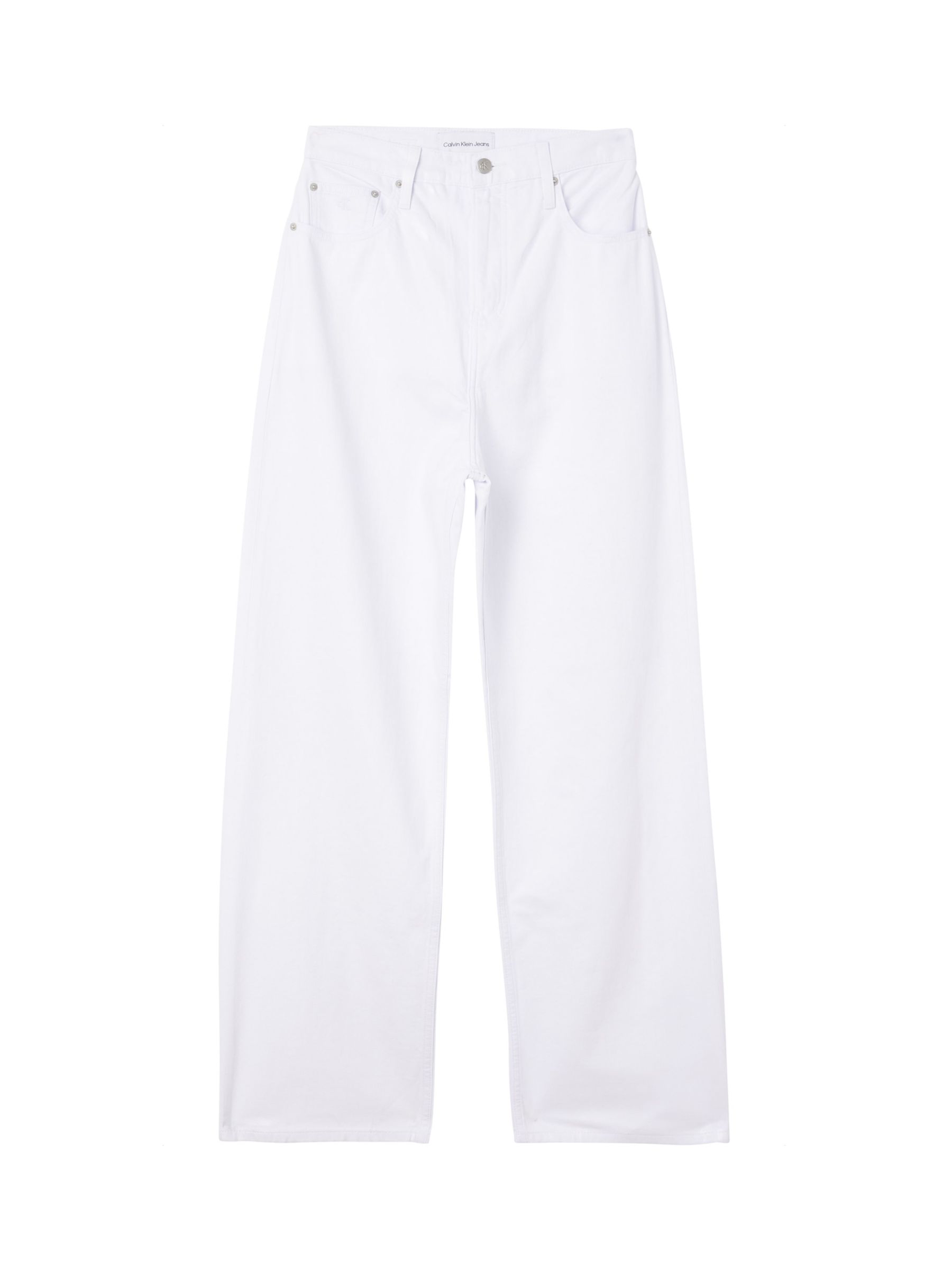 Calvin Klein High Rise Relaxed Jeans, White