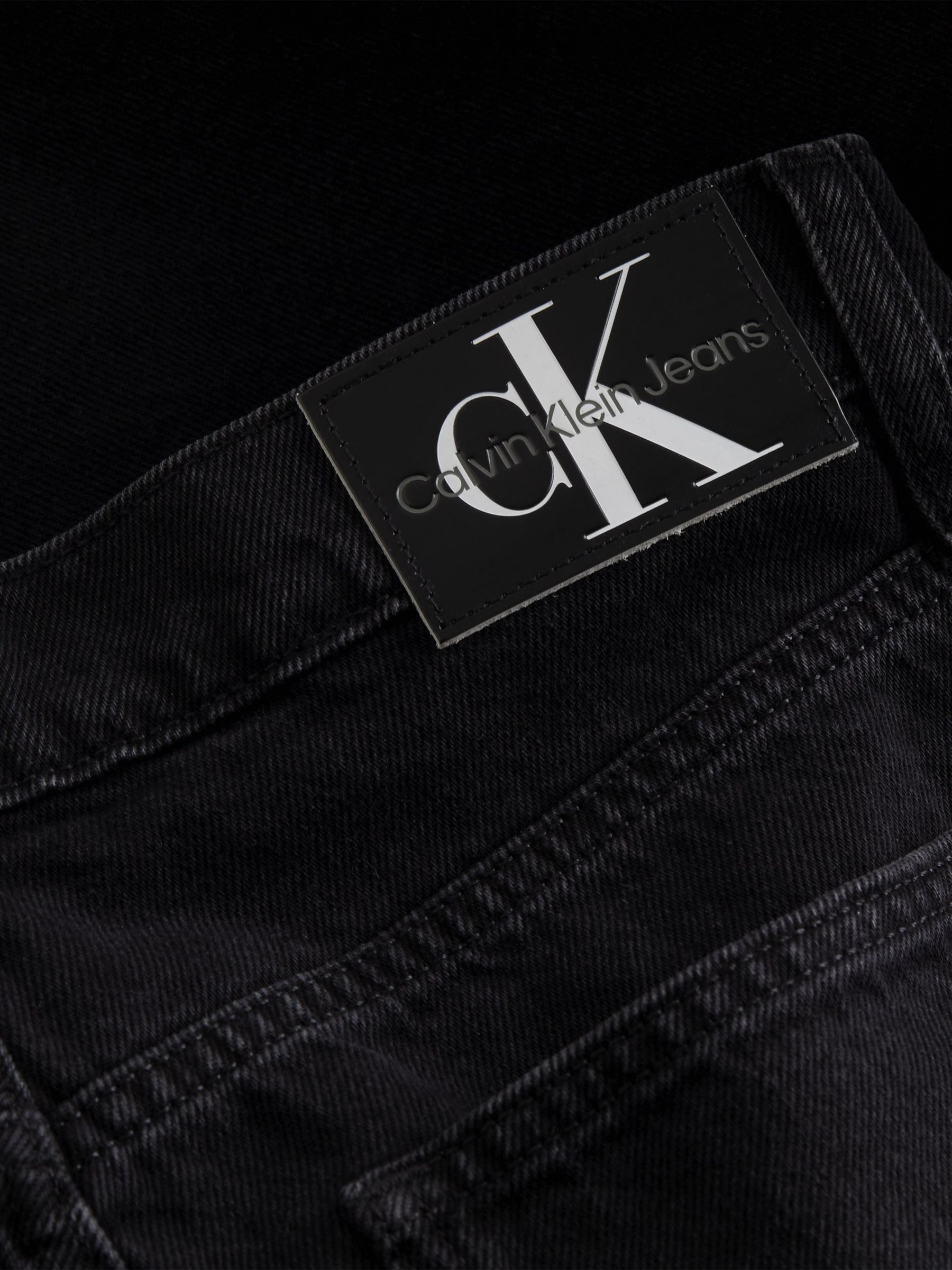 Buy Calvin Klein Low Rise Relaxed Jeans, Black Online at johnlewis.com