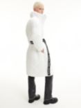 Calvin Klein Belted Quilted Coat, Ivory