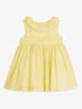 John Lewis Heirloom Collection Baby Mimosa Floral Print Dress, Yellow