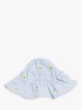 John Lewis Heirloom Collection Lemon Embroidered Baby Hat, Blue