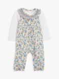 John Lewis Heirloom Collection Baby Floral Romper & Long Sleeve Bodysuit Set