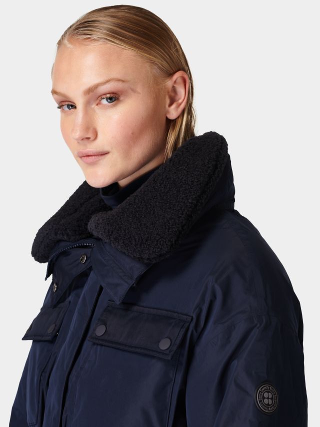 Sweaty Betty Alps Ski Jacket, Navy Blue, XXS