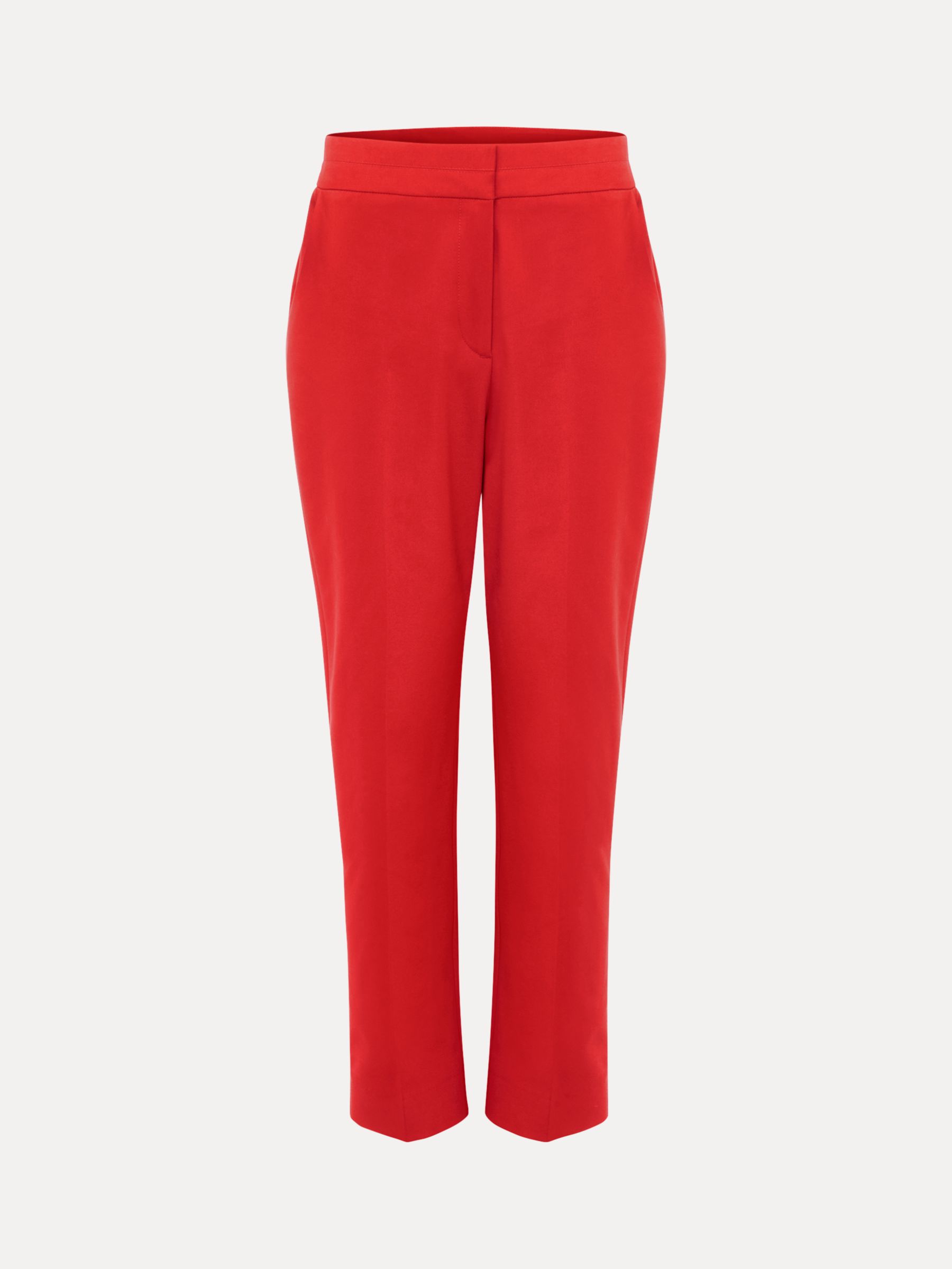 Phase Eight Ulrica Ankle Grazer Trousers, Red at John Lewis & Partners