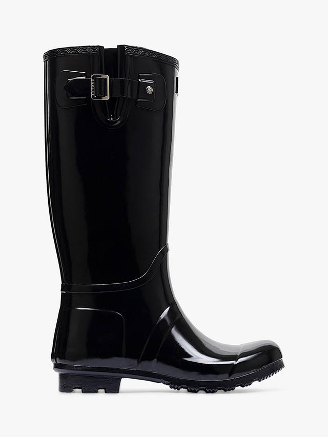 Radley Alba Waterproof Tall Wellington Boots, Gloss Black