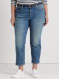 Ralph Lauren Curve Relaxed Tapered Cropped Jeans, Rangeland Wash