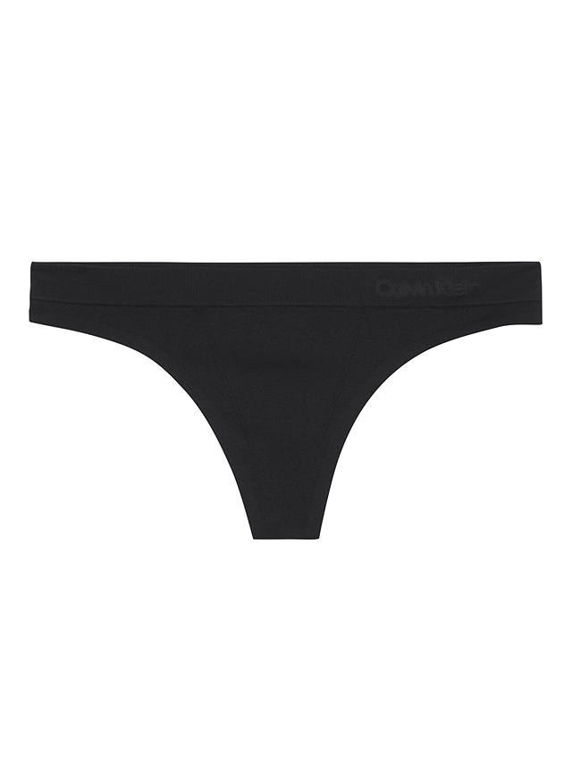Calvin Klein Flex Microfibre Jersey Thong, Black