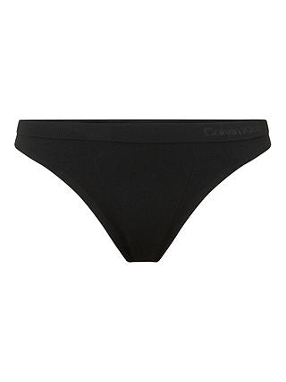 Calvin Klein Flex Microfibre Jersey Thong, Black