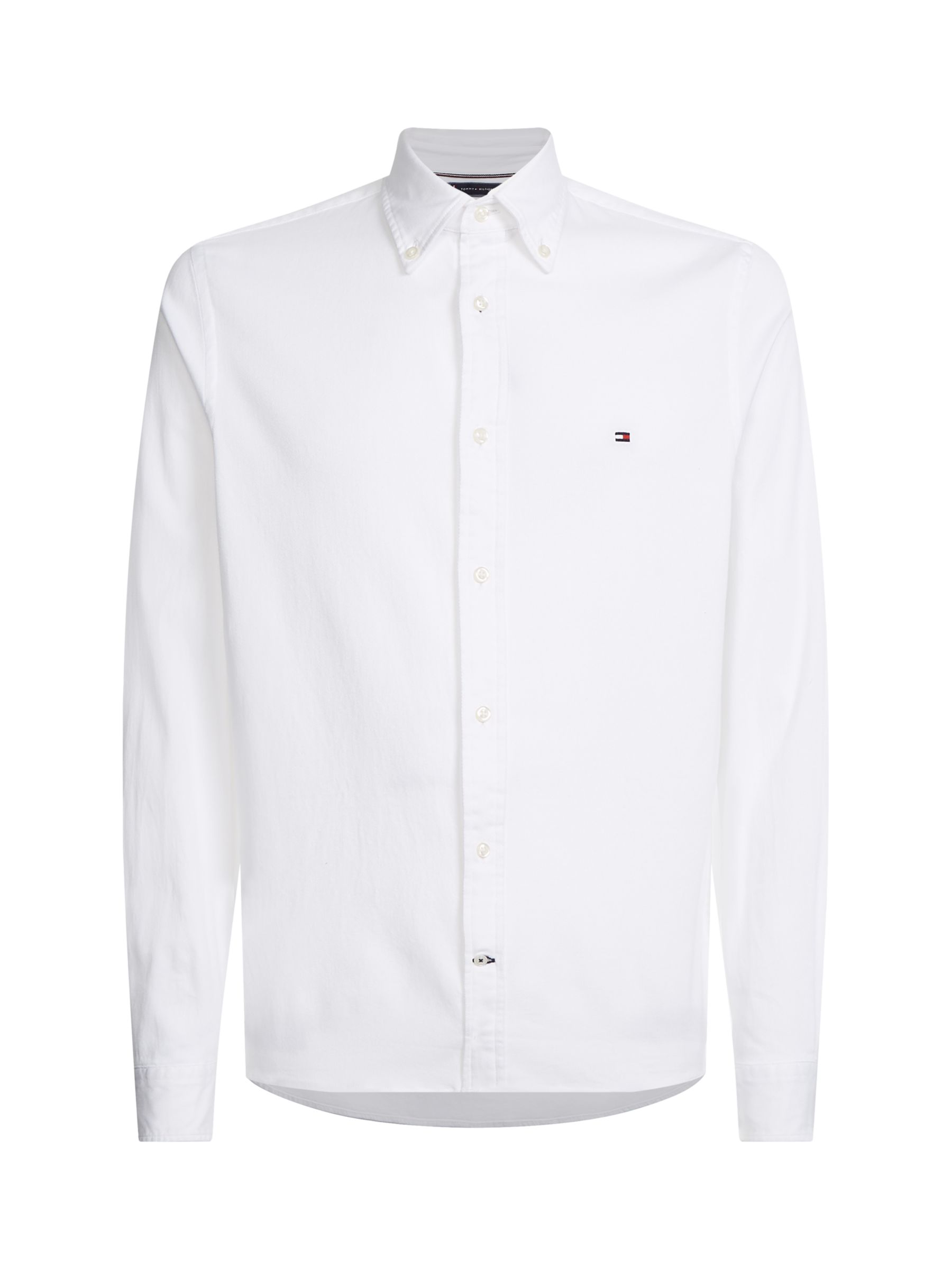 Tommy Hilfiger Core Flex Dobby Slim Fit Shirt, White, XS
