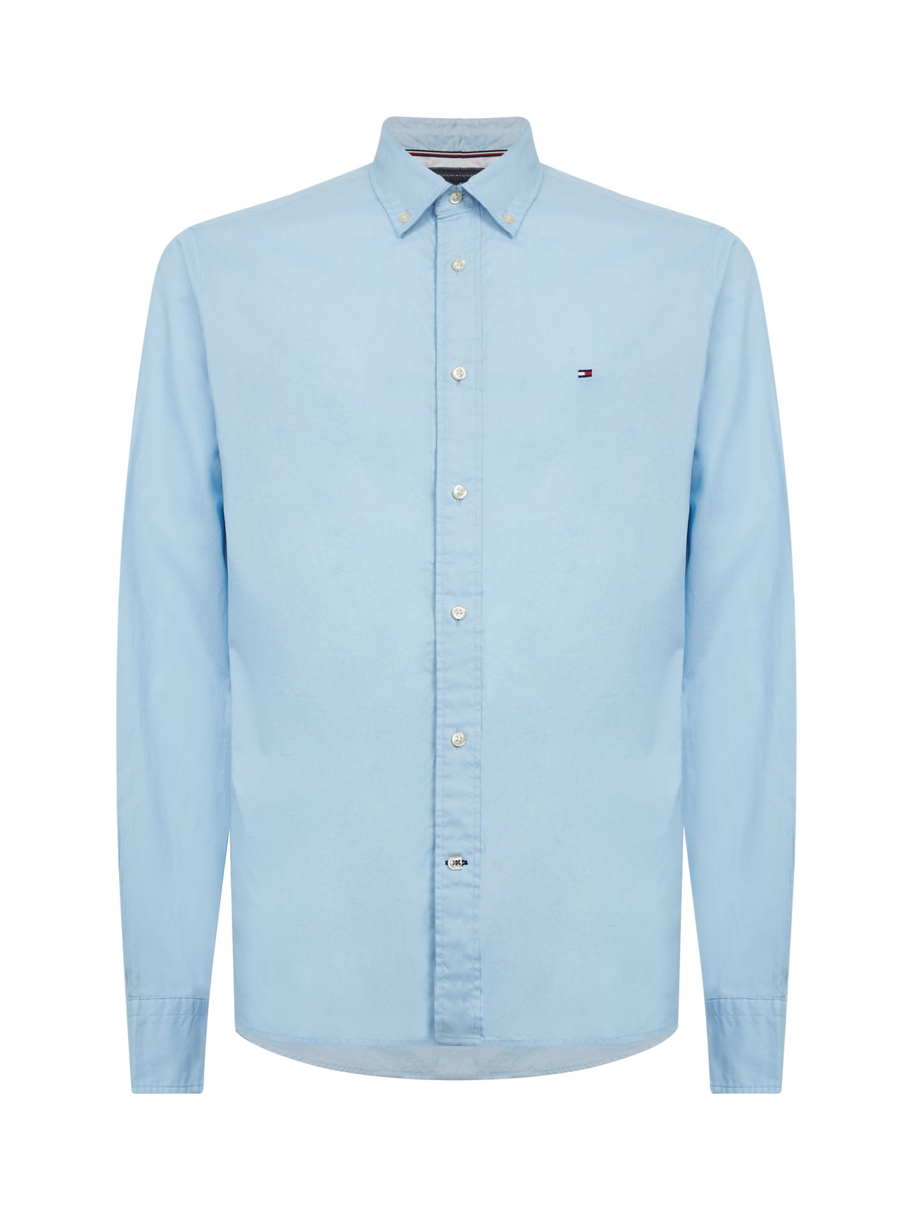 Tommy Hilfiger Core Flex Poplin Regular Fit Shirt, Calm Blue, XS
