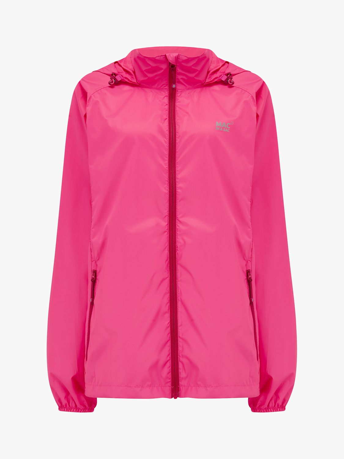 Mac In A Sac Origin II Unisex Packable Waterproof Jacket, Pink at