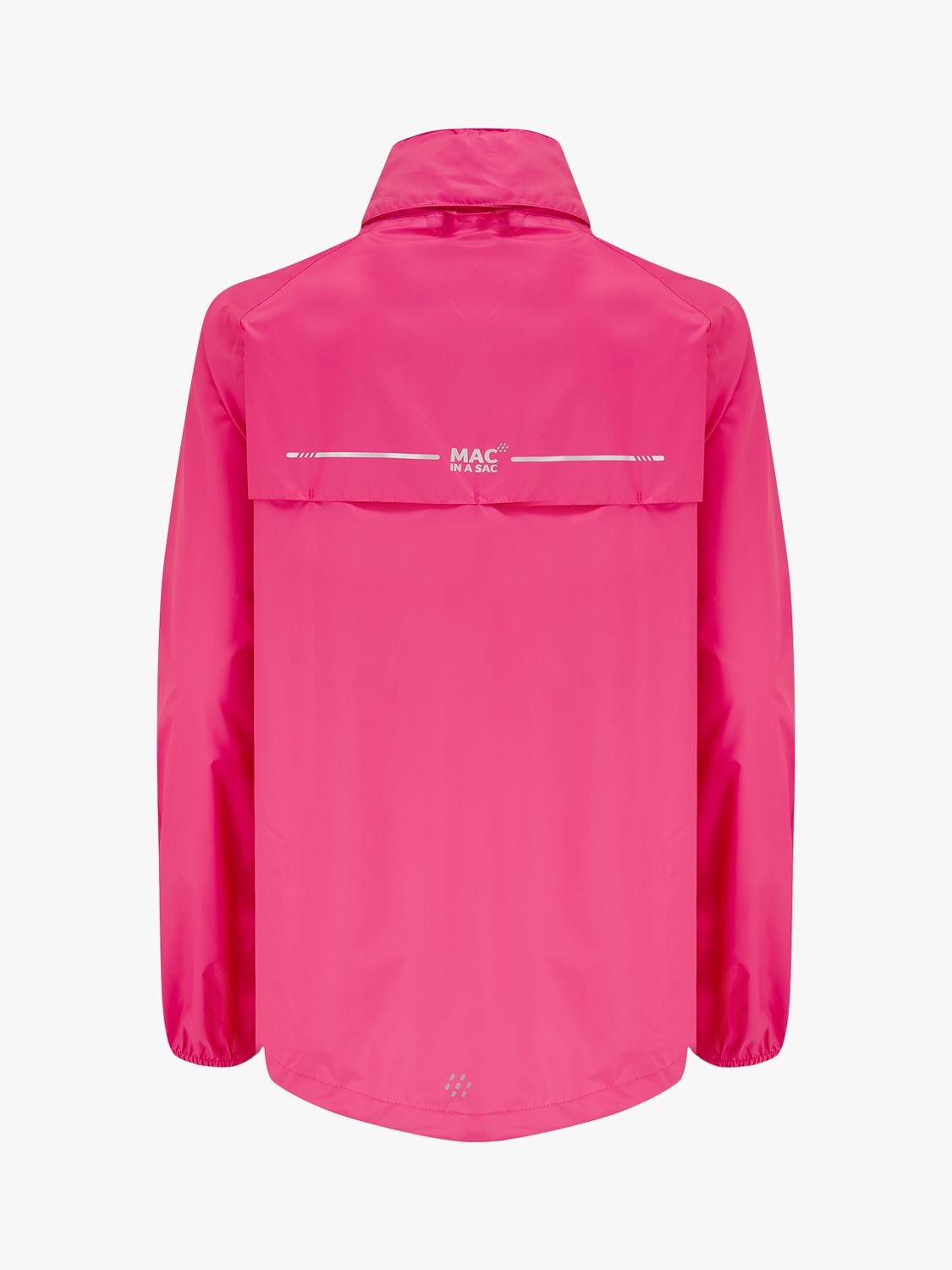 Mac In A Sac Origin II Unisex Packable Waterproof Jacket, Pink, XS