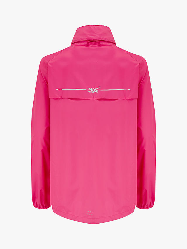 Mac In A Sac Origin II Unisex Packable Waterproof Jacket, Pink