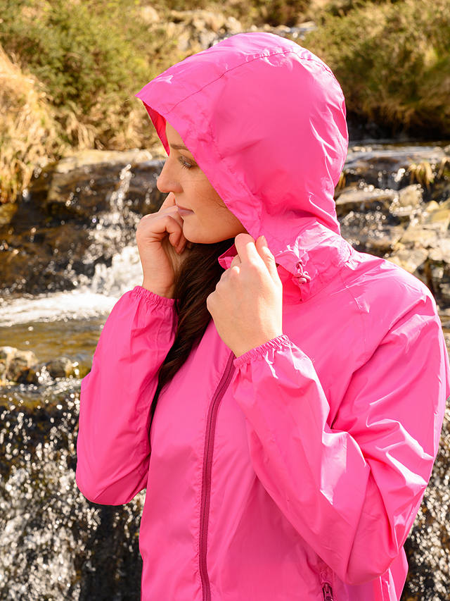 Mac In A Sac Origin II Unisex Packable Waterproof Jacket, Pink